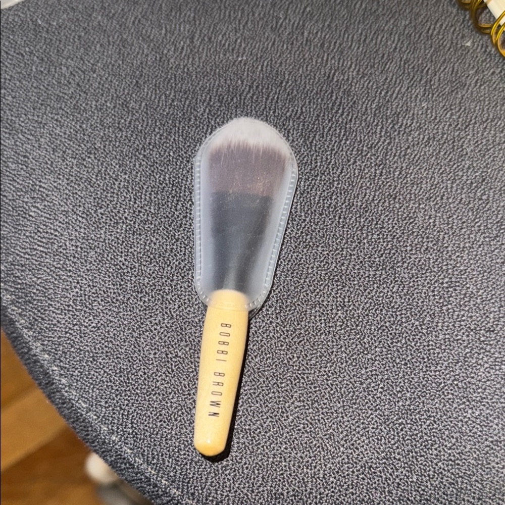 Bobbi Brown Makeup Brush with Yellow Handle -Small for travel